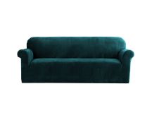 Artiss Sofa Cover Couch Covers 4 Seater Velvet Agate Green