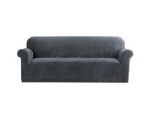 Artiss Sofa Cover Couch Covers 4 Seater Velvet Grey