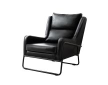 Artiss Armchair Accent Chair PU Leather Wingback Black