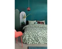 Fabrice Cotton Percale Green Quilt Cover Sets by Bedding House Queen