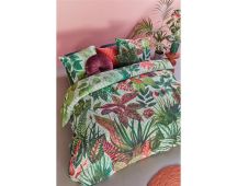 Wildwood Cotton Percale Green Quilt Cover Sets by Bedding House Queen