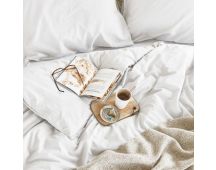 Organic Cotton Basic White Quilt Cover Sets by Bedding House Super King