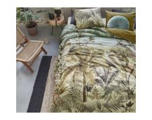 Banda Cotton Percale Green Quilt Cover Sets by Bedding House Queen