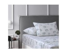 Sylvan Rose Cotton Flannelette Sheet Set by Accessorize Single