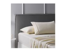 Cotton Flannelette Ivory Sheet Set by Accessorize Single