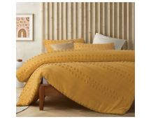 Sans Sovci Cotton Ochre Quilt Cover Set by Accessorize Queen