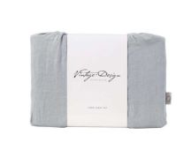 Dove Grey Linen Sheet Sets by Vintage Design Homeware Queen