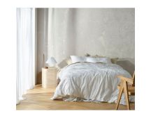 Orion White Quilt Cover by Vintage Design Homeware King