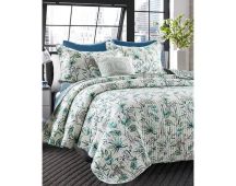 Island Dreams 100% Cotton Quilted 3 pcs Bedspread Coverlet Set Super King