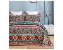 Azura 100% Cotton Quilted 3 pcs Bedspread Coverlet Set King