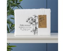 Bamboo Cotton 500 Thread Count White Sheet Sets by Park Avenue Single