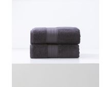 Brentwood 650 GSM Low Twist 2 Pack Carbon Bath Sheet by Renee Taylor