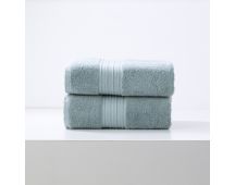 Brentwood 650 GSM Low Twist 2 Pack Gray Mist Bath Sheet by Renee Taylor