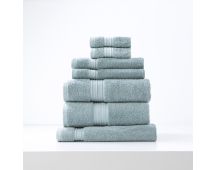 Brentwood 650 GSM Low Twist 7 Piece Gray Mist Bath Sheet by Renee Taylor