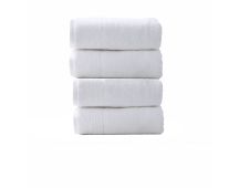 Aireys 650 GSM Zero Twist 4 Piece Snow Bath Towel by Renee Taylor