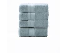 Brentwood 650 GSM Low Twist 4 Piece Bath Gray Mist Towel by Renee Taylor