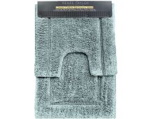 2 Piece 2200 GSM Tufted Gray Mist Bath Mat Set by Renee Taylor