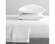 300 Thread Count 100 % Organic Cotton White Sheet Sets by Renee Taylor Mega Queen