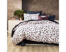 175 GSM Egyptian cotton Flannelette Snow Leopard Single Quilt Cover Set by Park Avenue