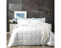 Binary 500 TC Cotton Jacquard White Comforter Set by Ddecor Home Queen