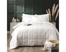 Willow 500 TC Cotton Jacquard White Comforter Set by Ddecor Home Queen