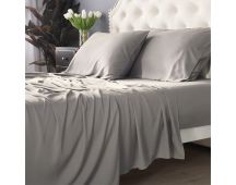 Bamboo Cotton 500 TC Pewter Sheet Set by Park Avenue Long Single