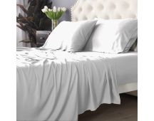 Bamboo Cotton 500 TC White Sheet Set by Park Avenue Split King