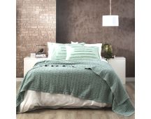 Lexico Cotton Waffle Sage Blankets by Renee Taylor Queen/King