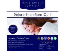 600 GSM Deluxe High Loft Quilt With Cotton Cover Premium Microfiber Filling by Renee Taylor