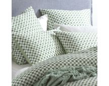 300 TC Chessboard Cotton Reversible Sage Quilt Cover Sets by Renee Taylor King