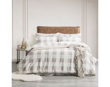 Buffalo Checks 175 Gsm Egyptian Cotton Flannelette Quilt Cover Set by Park Avenue Single