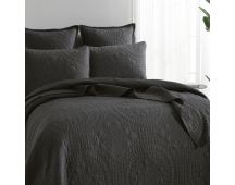 Asher Jacquard Coverlet Grey Set by Renee Taylor Queen/King