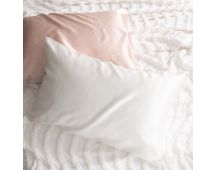 100% Mulberry Silk White Standard Pillowcase by Renee Taylor