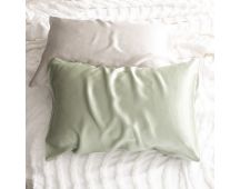 100% Mulberry Silk Sage Standard Pillowcase by Renee Taylor