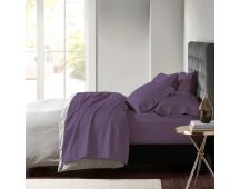 600 TC Egyptian Cotton Sateen Plum Sheet Set Deep King by Park Avenue