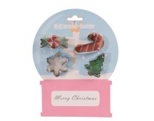 Bread and Butter Cookie Cutter - Snowglobe, Card, Tree, Candy Cane - 4 Pack