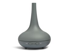 Essential Oil Diffuser Ultrasonic Humidifier Aromatherapy LED Light 200ML 3 Oils - Matte Grey