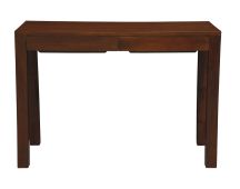 Amsterdam Solid Mahogany Timber 2 Drawer Desk (Mahogany)