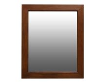 Ascott Solid Timber Frame Wall Mirror - Mahogany