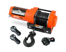 ZESUPER 12V Electric Winch 4500lb Synthetic Rope Boat Winch ATV Winch Trailer Winch 4WD