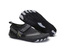 Men Women Water Shoes Barefoot Quick Dry Aqua Sports Shoes - Black Size EU36 = US3.5