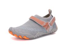 Kids Water Shoes Barefoot Quick Dry Aqua Sports Shoes Boys Girls - Grey Size Bigkid US3 = EU34