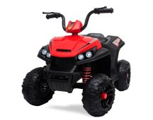 ROVO KIDS Electric Ride On ATV Quad Bike Battery Powered, Red and Black