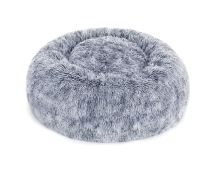 FEANDREA 50cm Dog Bed with Removable Washable Cover Grey