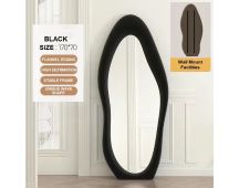 1.7m Standing Maiden Mirror Full Length Aesthetic Full Size Floor Mirror Bedroom Creative Modern Deco Black