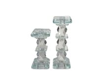 Crystal Candle Pillar - Set of 2