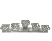 Tea Light Crystal Candle Holder - Large