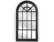 X-Large Window Style Mirror - Black Arch 100 CM x 180 CM