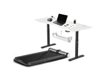 WalkingPad MC21 with Dual Motor Automatic Standing Desk 180cm in White/Black and Cable Management