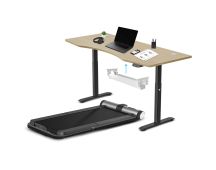 WalkingPad MC21 with Dual Motor Automatic Standing Desk 180cm in Oak and Cable Management